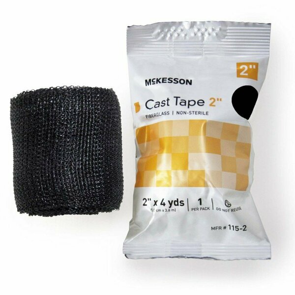 Mckesson Cast Tape, Black, 2 Inch x 4 Yard, 10PK 115-2A